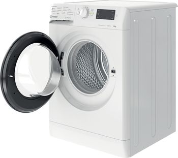 Indesit Lave-linge Pose-libre MTWE 81683 WK FR Blanc Lave-linge frontal D Perspective open