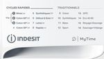 Indesit Lave-linge Pose-libre MTWE 81683 WK FR Blanc Lave-linge frontal D Program
