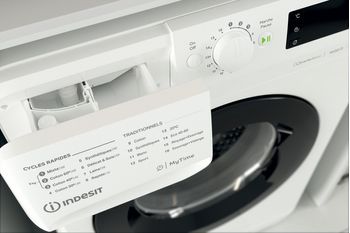 Indesit Lave-linge Pose-libre MTWE 81683 WK FR Blanc Lave-linge frontal D Drawer