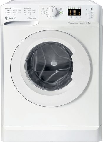 Indesit Lave-linge Pose-libre MTWA 81283 W EU Blanc Lave-linge frontal D Frontal