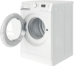 Indesit Lave-linge Pose-libre MTWA 81283 W EU Blanc Lave-linge frontal D Perspective open