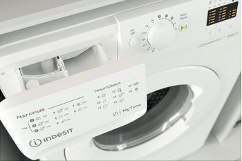 Indesit Lave-linge Pose-libre MTWA 81283 W EU Blanc Lave-linge frontal D Drawer