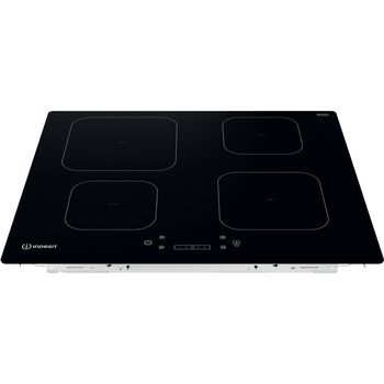 Indesit-Table-de-cuisson-IS-83Q60-NE-Noir-Induction-vitroceramic-Frontal-top-down