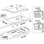 Indesit-Table-de-cuisson-IS-83Q60-NE-Noir-Induction-vitroceramic-Technical-drawing