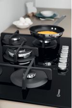 Indesit Table de cuisson ING 72T/BK Noir GAS Lifestyle detail