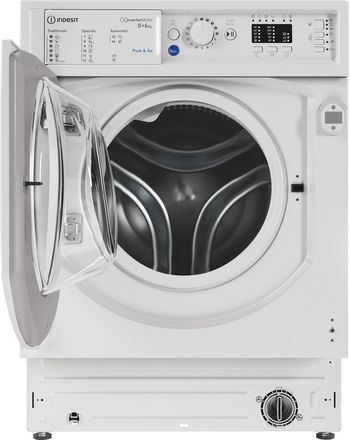 Indesit Lavante-séchante Encastrable BI WDIL 861484 EU Blanc Lave-linge frontal Frontal open
