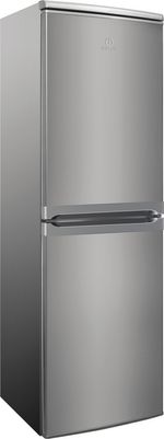 Indesit Combiné réfrigérateur congélateur Pose-libre CAA 55 NX 1 Inox 2 portes Perspective