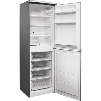 Indesit-Combine-refrigerateur-congelateur-Pose-libre-CAA-55-NX-1-Inox-2-portes-Perspective-open
