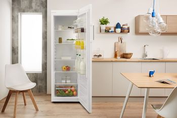 Indesit Réfrigérateur Pose-libre SI6 1 W Blanc Lifestyle frontal open