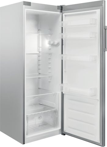 Indesit Réfrigérateur Pose-libre SI6 1 S Argent Perspective open