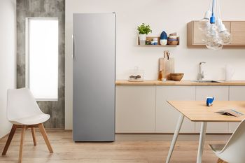 Indesit Réfrigérateur Pose-libre SI6 1 S Argent Lifestyle frontal