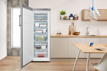 Indesit Congélateur Pose-libre UI6 1 S.1 Argent Lifestyle frontal open