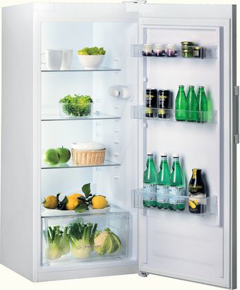 Indesit Réfrigérateur Pose-libre SI4 1 W1 Blanc Perspective open