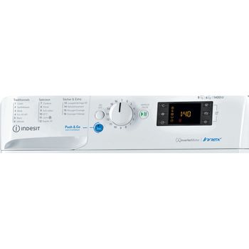 Indesit-Lavante-sechante-Pose-libre-BDE861483XWFR-N-Blanc-Lave-linge-frontal-Control-panel