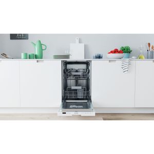 Lave-vaisselle intégrable Indesit: Gain de place 45cm, couleur blanche - DSIC 3M19