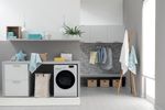 Indesit Lavante-séchante Pose-libre BDE 1071482X WK EU N Blanc Lave-linge frontal Lifestyle frontal