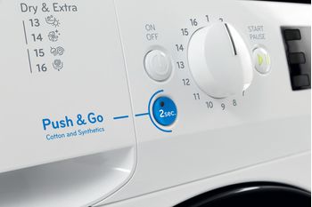 Indesit Lavante-séchante Pose-libre BDE 1071482X WK EU N Blanc Lave-linge frontal Lifestyle control panel