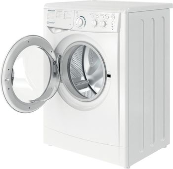 Indesit Lave-linge Pose-libre EWC71252WFR N Blanc Lave-linge frontal E Perspective open
