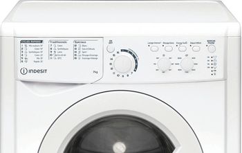 Indesit Lave-linge Pose-libre EWC71252WFR N Blanc Lave-linge frontal E Control panel