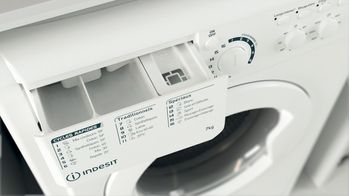 Indesit Lave-linge Pose-libre EWC71252WFR N Blanc Lave-linge frontal E Drawer