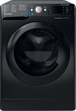 Indesit-Lavante-sechante-Pose-libre-BDE761682XKFR-N-Noir-Lave-linge-frontal-Frontal