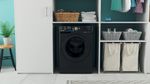 Indesit Lavante-séchante Pose-libre BDE761682XKFR N Noir Lave-linge frontal Lifestyle frontal