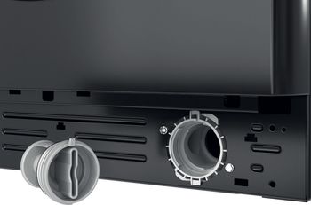 Indesit Lavante-séchante Pose-libre BDE761682XKFR N Noir Lave-linge frontal Filter