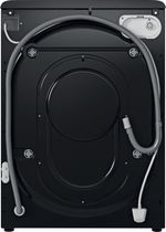 Indesit Lavante-séchante Pose-libre BDE761682XKFR N Noir Lave-linge frontal Back / Lateral