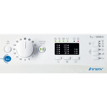 Indesit-Lave-linge-Pose-libre-BWA71252WFR-N-Blanc-Lave-linge-frontal-E-Control-panel