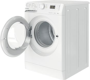 Indesit Lave-linge Pose-libre MTWA 91284 W FR Blanc Lave-linge frontal C Perspective open