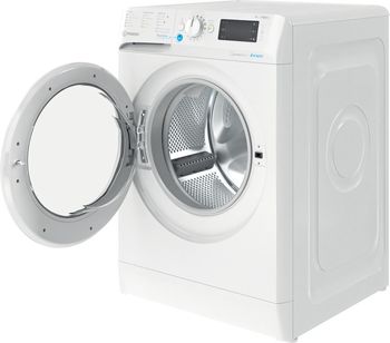 Indesit Lave-linge Pose-libre BWE 91485X W FR N Blanc Lave-linge frontal B Perspective open