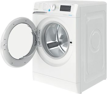 Indesit Lave-linge Pose-libre BWDE 91285X W FR N Blanc Lave-linge frontal B Perspective open