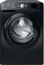 Indesit-Lave-linge-Pose-libre-BWE91285XKFRN-Noir-Lave-linge-frontal-B-Frontal