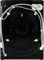 Indesit Lave-linge Pose-libre BWE91285XKFRN Noir Lave-linge frontal B Back / Lateral