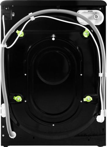 Indesit Lave-linge Pose-libre BWE91285XKFRN Noir Lave-linge frontal B Back / Lateral