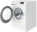 Indesit Lave-linge Pose-libre BWE 101485X WS EU N Blanc Lave-linge frontal B Perspective open