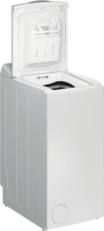 Indesit Lave-linge Pose-libre BTW P S62400 FRN Blanc Lave-linge top C Perspective open