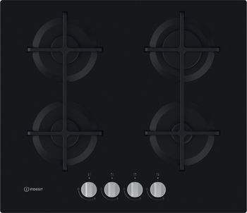 Indesit-Table-de-cuisson-ING-61T-BK-Noir-GAS-Frontal