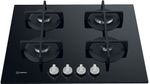 Indesit Table de cuisson ING 61T/BK Noir GAS Frontal top down