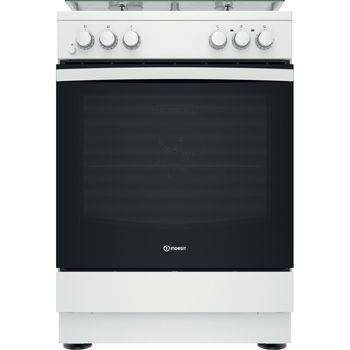 Indesit-Cuisiniere-IS67M5KCW-FR-Blanc-Mixte-Frontal