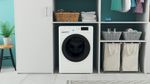 Indesit Lavante-séchante Pose-libre BDE 96435 9WB FR Blanc Lave-linge frontal Lifestyle frontal