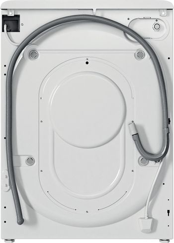 Indesit Lavante-séchante Pose-libre BDE 96435 9WB FR Blanc Lave-linge frontal Back / Lateral