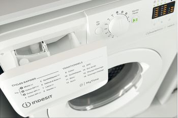 Indesit Lave-linge Pose-libre MTWA 81495 W FR Blanc Lave-linge frontal B Drawer