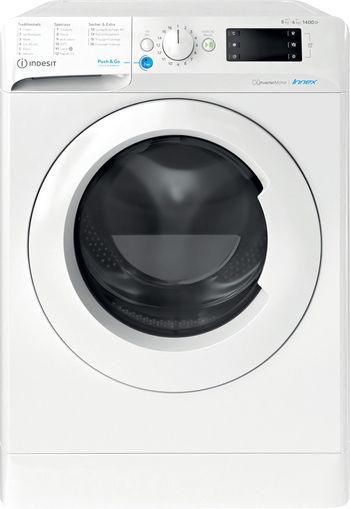 Indesit Lavante-séchante Pose-libre BDE 86435 9W FR Blanc Lave-linge frontal Frontal