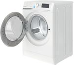 Indesit Lavante-séchante Pose-libre BDE 86435 9W FR Blanc Lave-linge frontal Perspective open