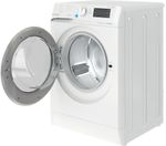 Indesit Lavante-séchante Pose-libre BDE 76435 9W FR Blanc Lave-linge frontal Perspective open