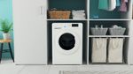 Indesit Lavante-séchante Pose-libre BDE 76435 9W FR Blanc Lave-linge frontal Lifestyle frontal
