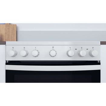 Indesit-Cuisiniere-IS67V5PCW-E-Blanc-Electrique-Control-panel