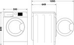 Indesit Sèche-linge YTN M11 82 X FR Blanc Technical drawing