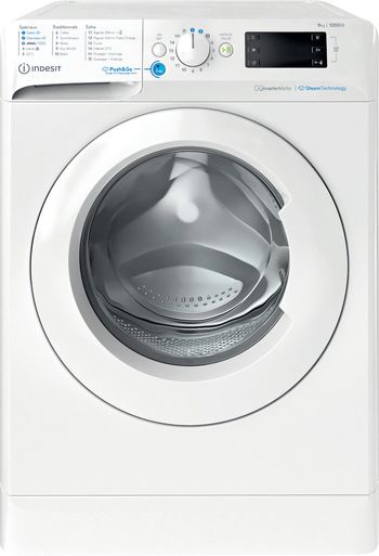 Indesit Lave-linge Pose-libre BWE 91295X WV FR Blanc Lave-linge frontal B Frontal